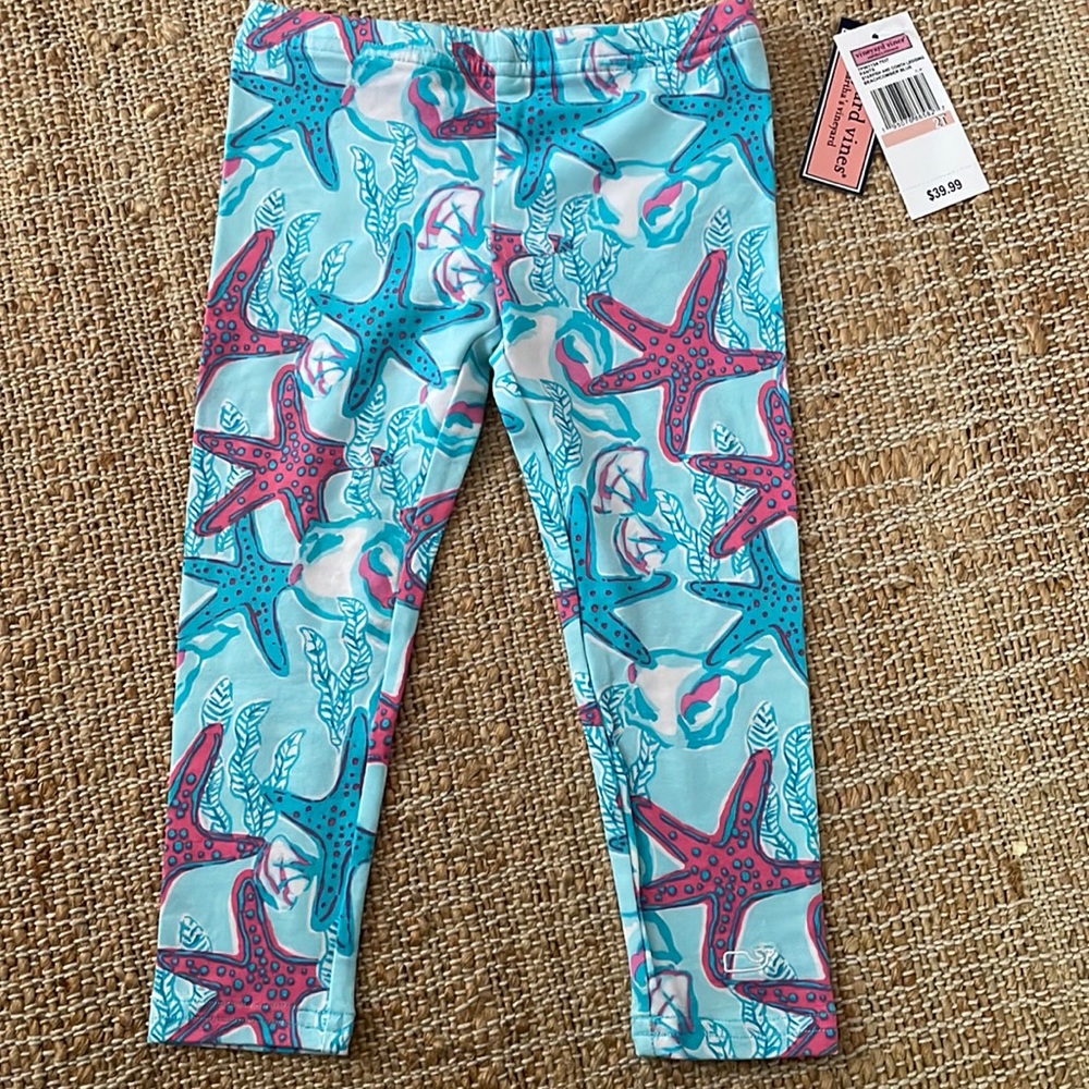 Vineyard vines toddler girls leggings 2T; NWT